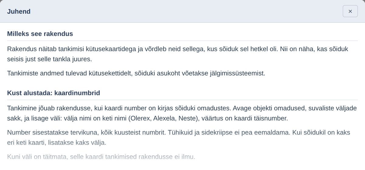 Juhendi aken